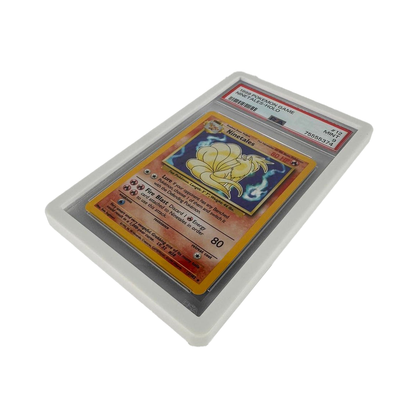 Pokémon PSA Graded Card Rigid Bumper Slab Case - White