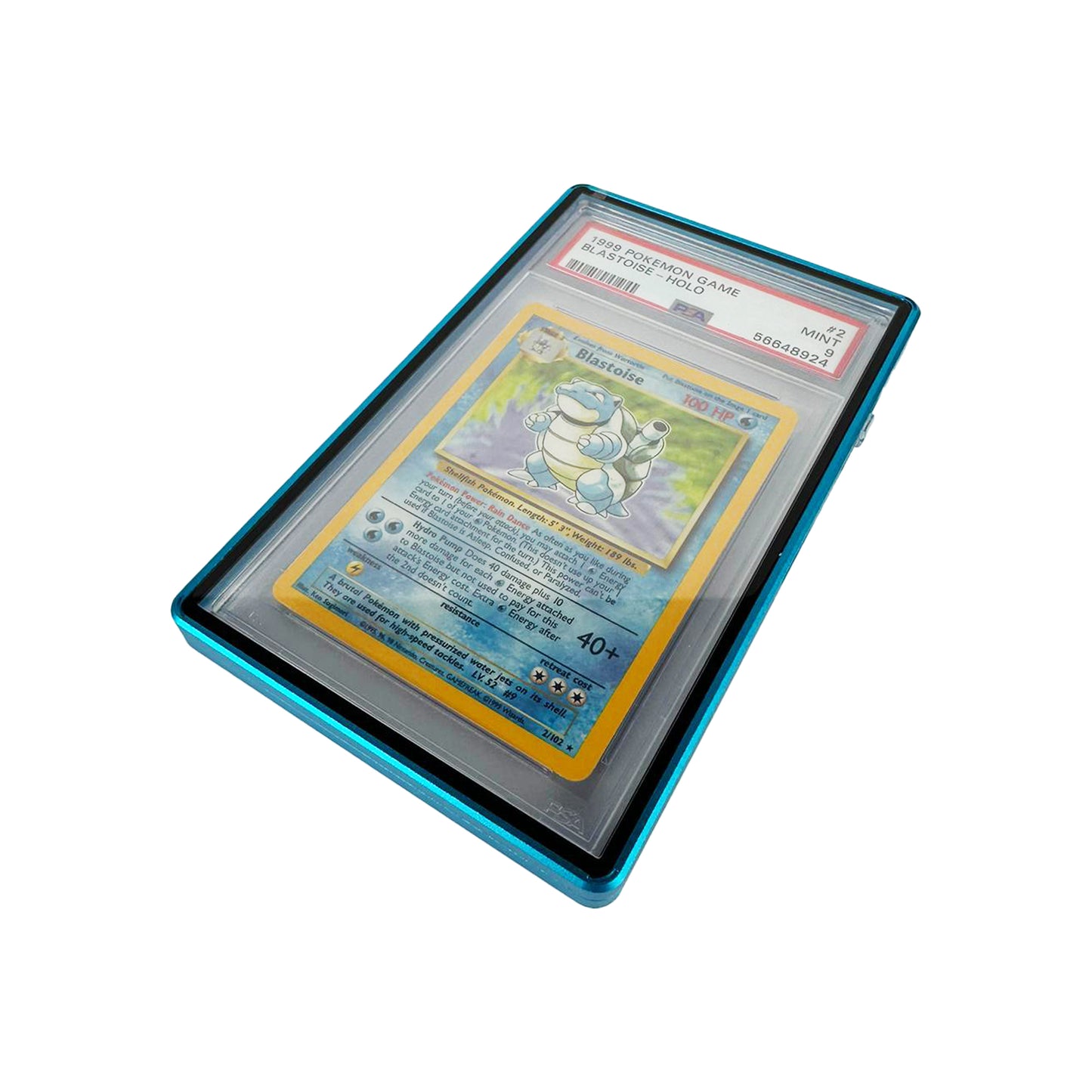 Pokémon PSA Graded Aluminium Card Slab Case - Blue