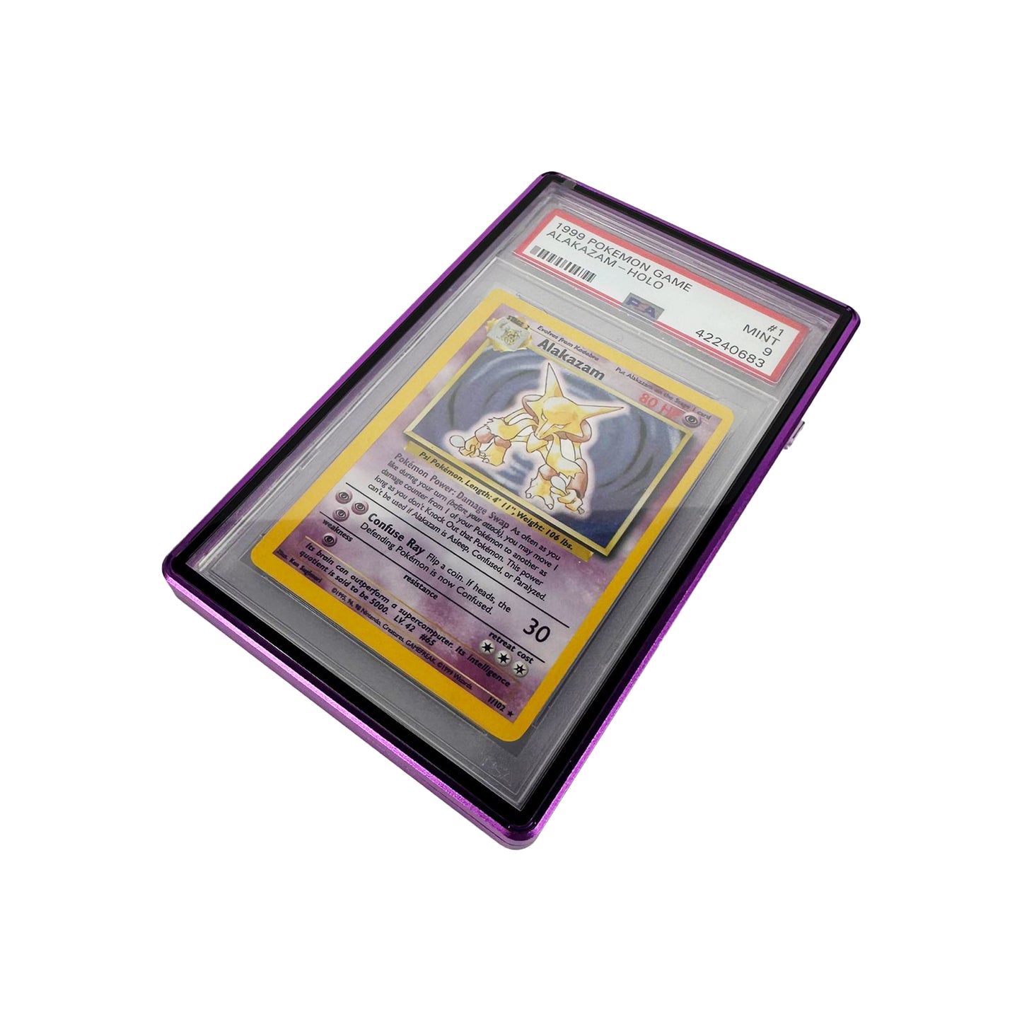 Pokémon PSA Graded Aluminium Card Slab Case - Purple