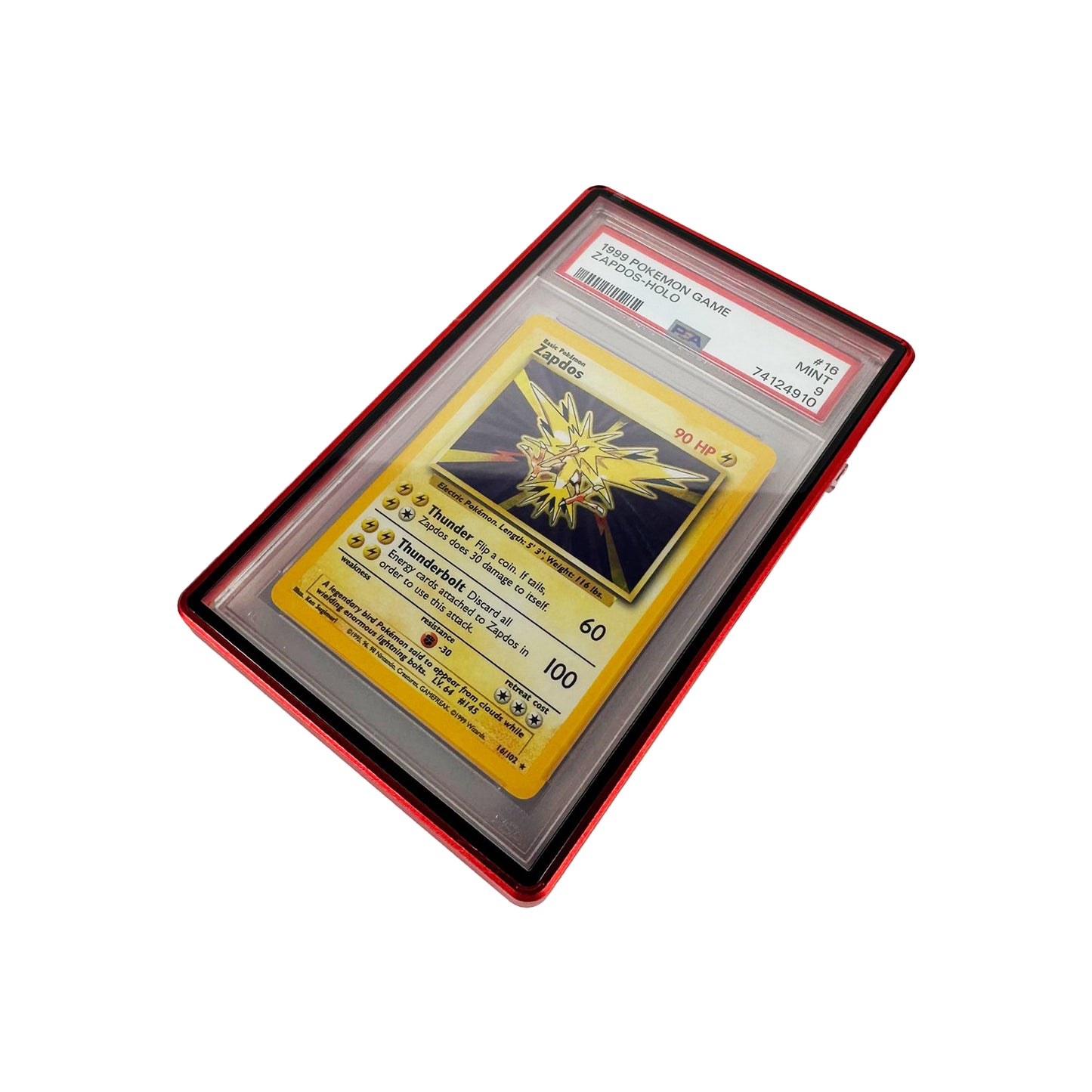 Pokémon PSA Graded Aluminium Card Slab Case - Red