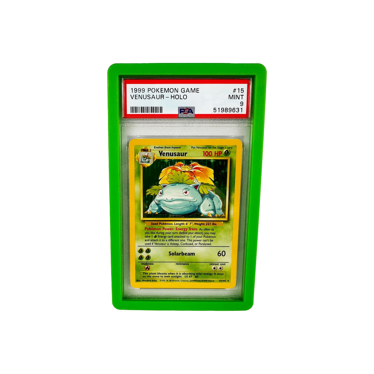 Pokémon PSA Graded Card Rigid Bumper Slab Case - Green