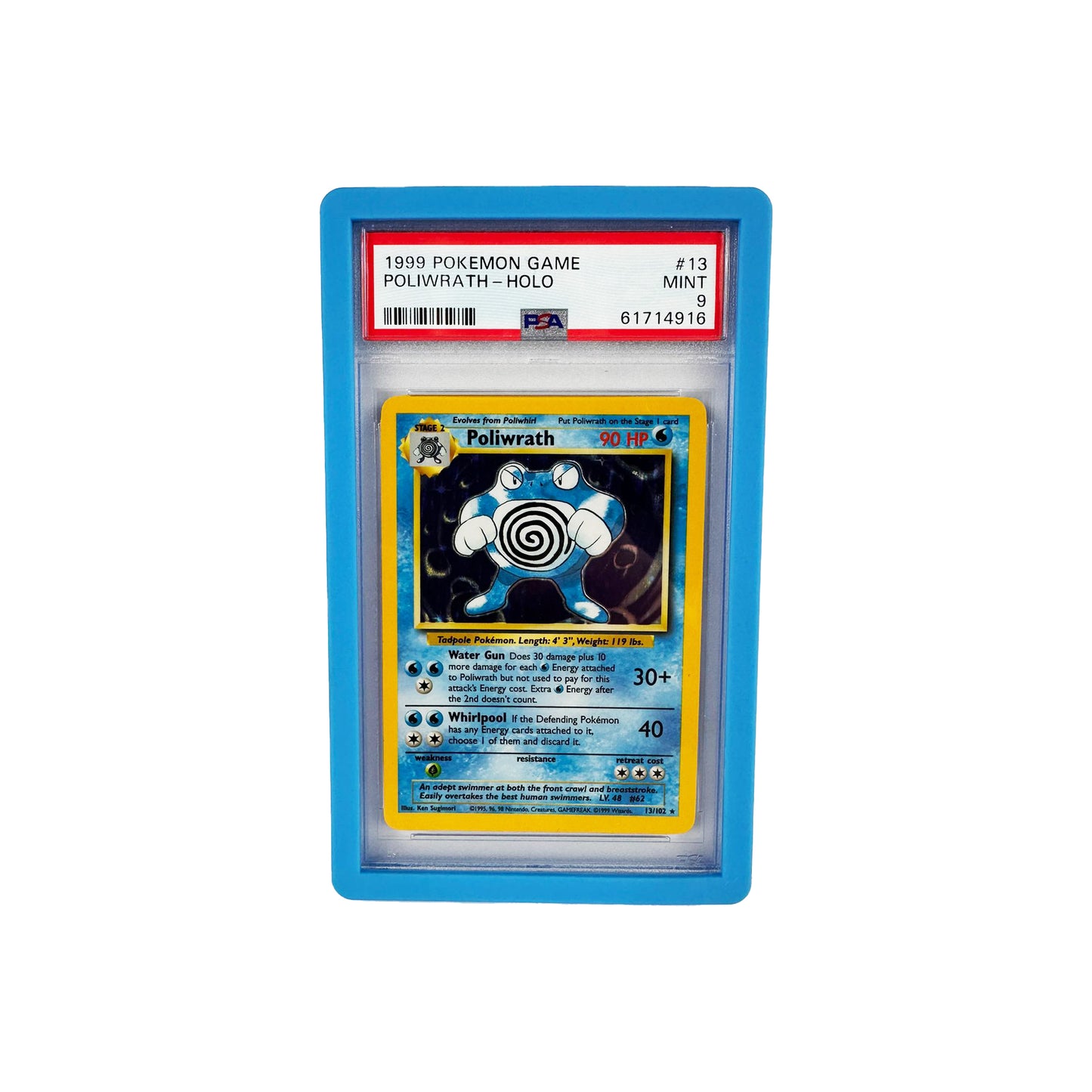 Pokémon PSA Graded Card Rigid Bumper Slab Case - Light Blue